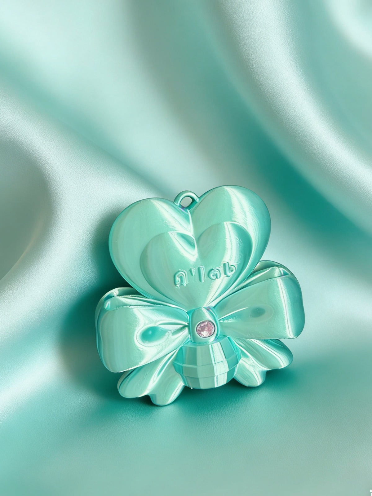 Custom Name Heart Bow Lip Balm & Inhaler Holder Keychain