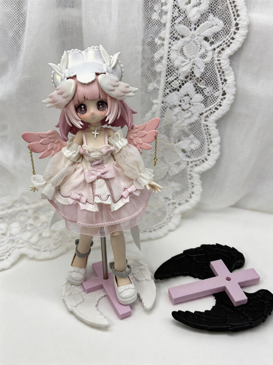 Angel Wing Cross BJD Doll Stand