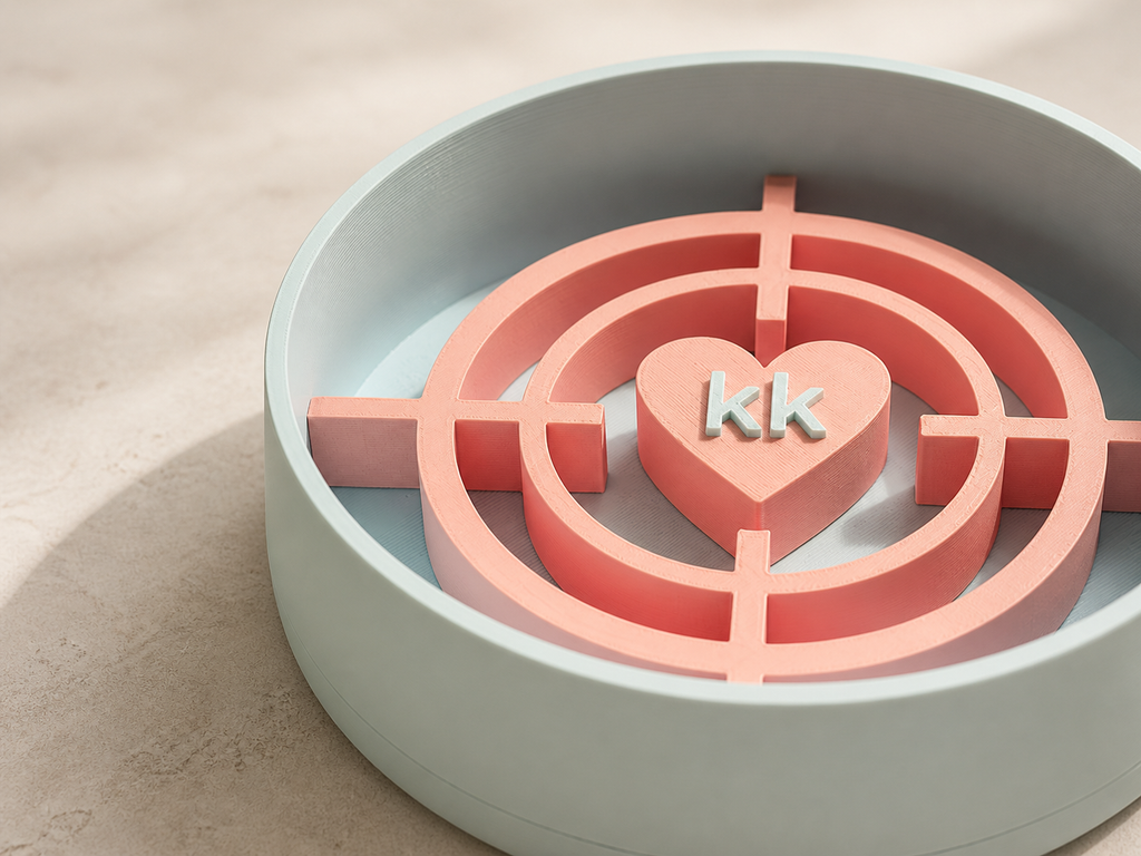 Personalized Slow Feeder Dog Bowl – Custom Name & Color
