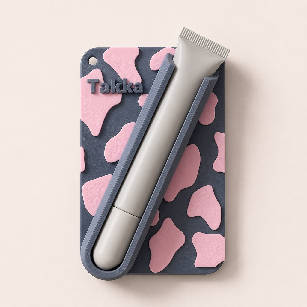 Personalized Cow Print Phone Lip Balm Holder