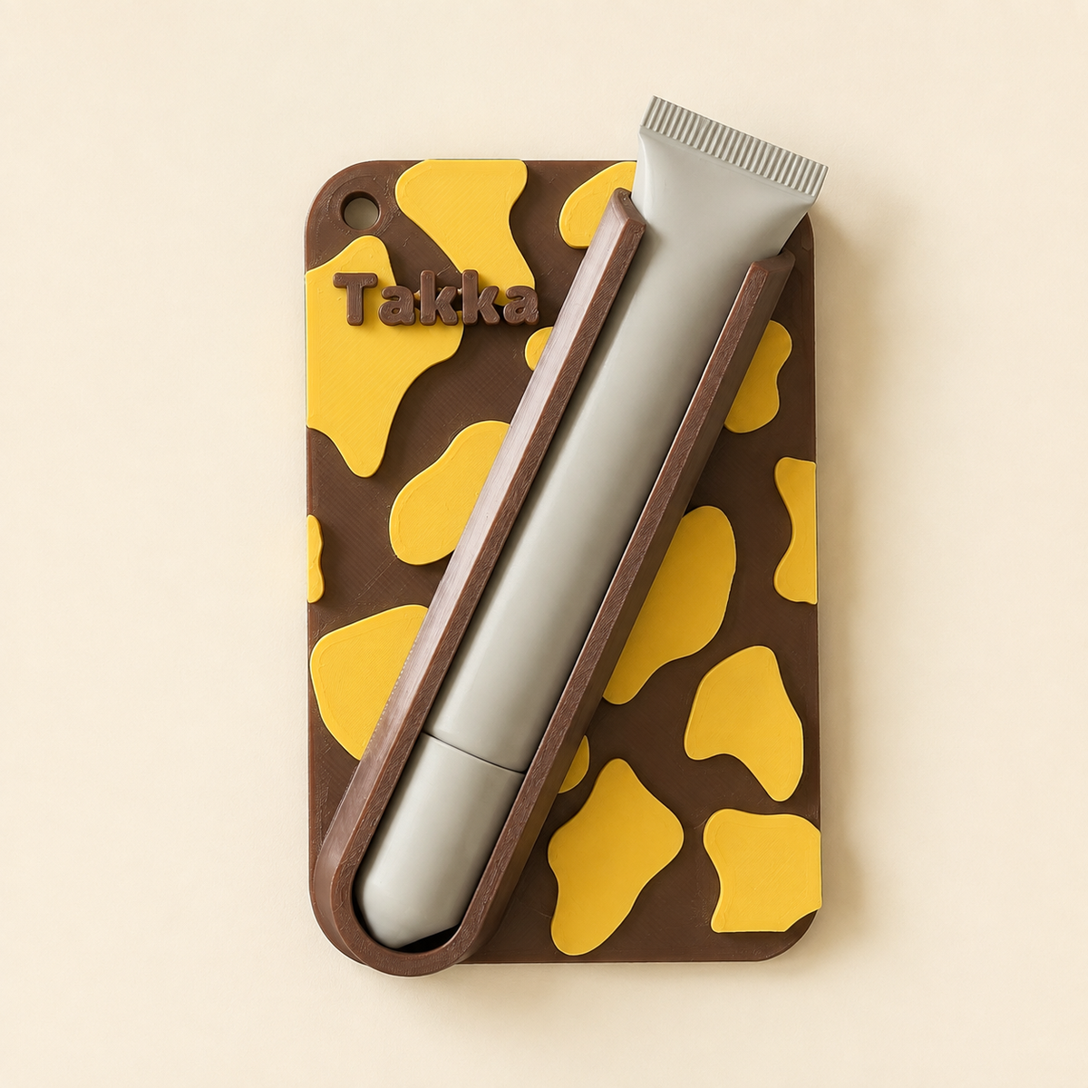 Personalized Cow Print Phone Lip Balm Holder