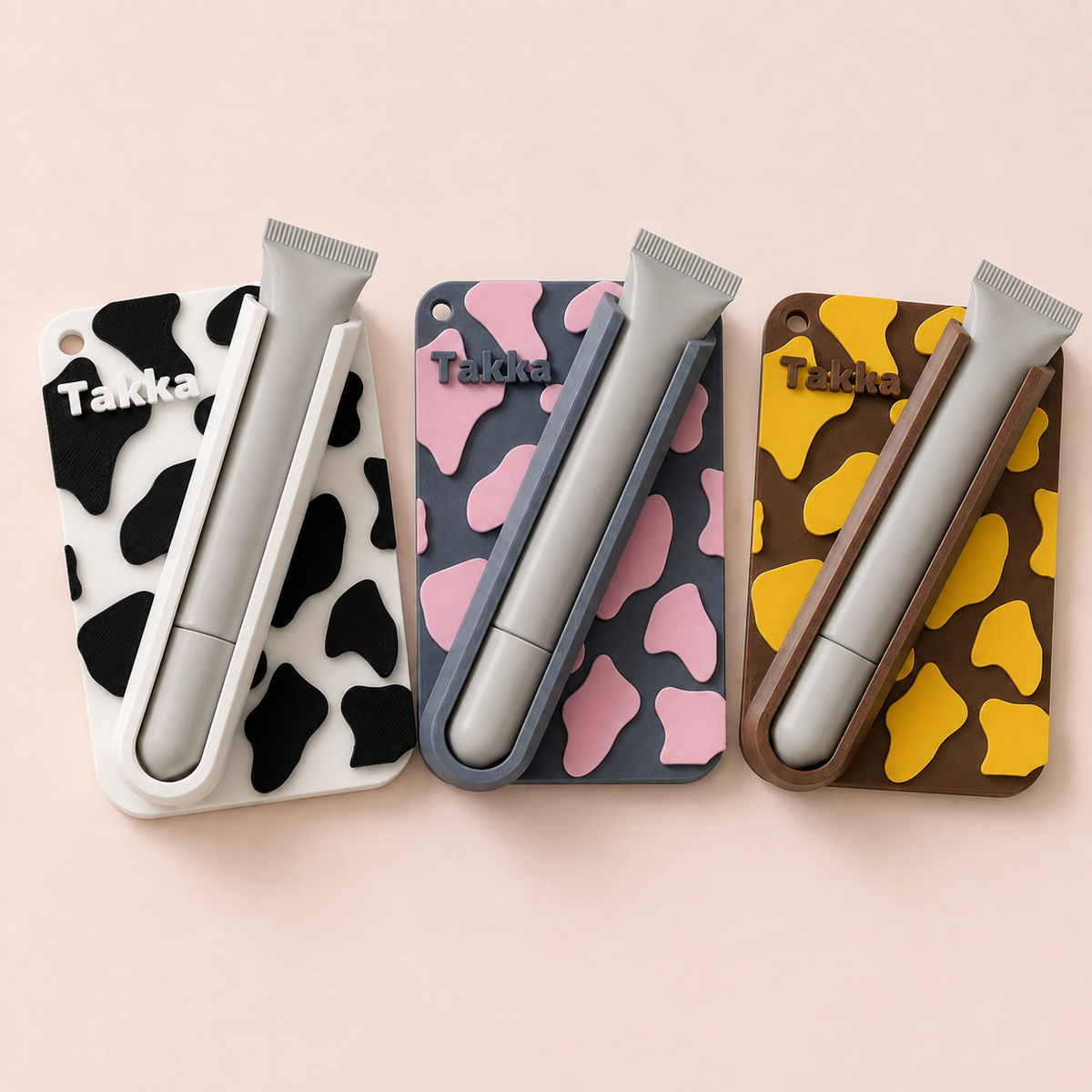 Personalized Cow Print Phone Lip Balm Holder
