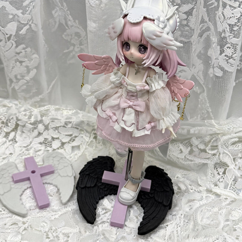 Angel Wing Cross BJD Doll Stand