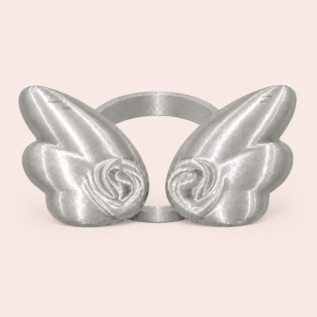 Silver butterfly decorative sleeve
