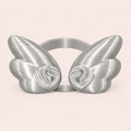 Silver butterfly decorative sleeve